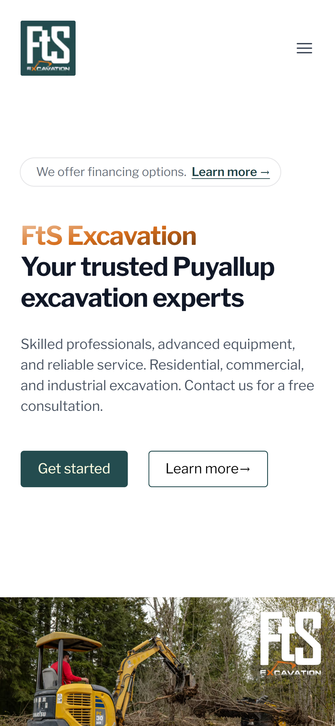 Mobile-friendly website example